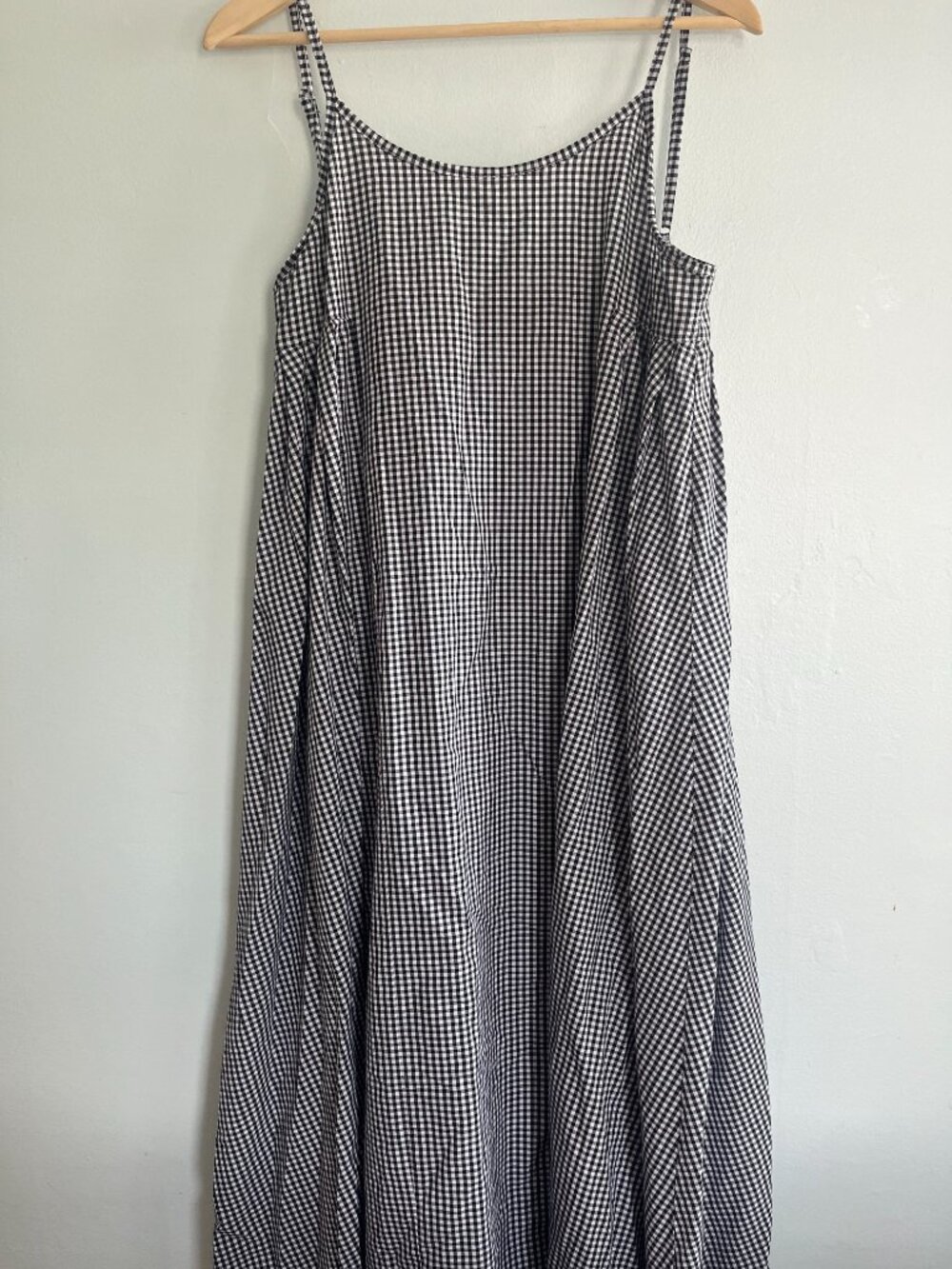 Sonderhaus Picnic Dress M Maxi Black and White Gingham - Picture 3 of 6